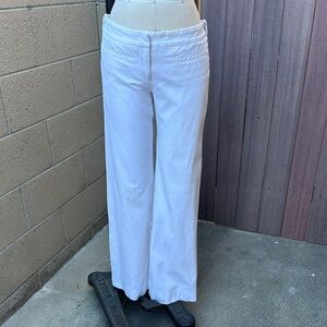 BURBERRY London | Women’s 8 White Low Rise Wide Leg 90’s Y2K Trouser Pants